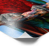 青と黄色のマカオと緋色のマカオ フォトプリント            (角)