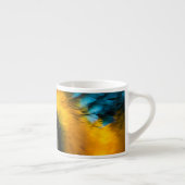 青と黄色のマカオポートレート エスプレッソカップ (右)