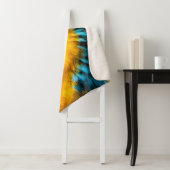 青と黄色のマカオポートレート シェルパブランケット (インサイチュ)