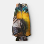 青と黄色のマカオポートレート ボトルクーラー (裏面)