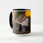 青と黄色のマカオポートレート マグカップ (正面左)