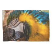 青と黄色のマカオポートレート 枕カバー (正面)