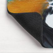 青と黄色のマカオ マウスパッド (コーナー)