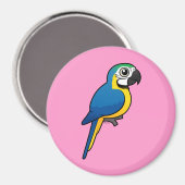 青と黄色のマカオ マグネット (正面/裏面)