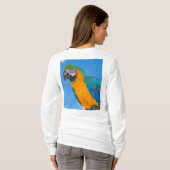 青と黄色のマカオ Tシャツ (裏面フル)
