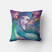 青と黄色のマスク,ベネチアンマスカレードボール クッション (裏面)