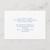 青と黄色のレモンつる植物詳細 エンクロージャーカード (裏面)