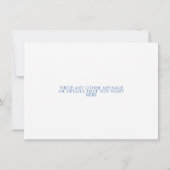 青と黄色のレモンのつる植物は日付を保存 セーブザデート (裏面)