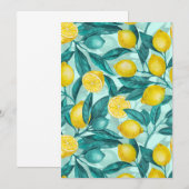 青と黄色のレモンの枝 (正面/裏面)