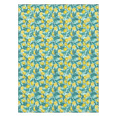 青と黄色のレモンの枝 テーブルクロス (正面)