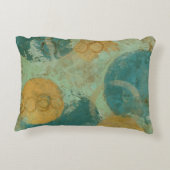 青と黄色の円 アクセントクッション (裏面)