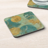 青と黄色の円 コースター (左側)