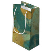 青と黄色の円 スモールペーパーバッグ (裏面アングル)