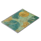 青と黄色の円 ノートブック (左側)