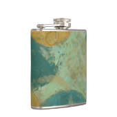 青と黄色の円 フラスク (右)