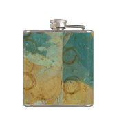 青と黄色の円 フラスク (裏面)