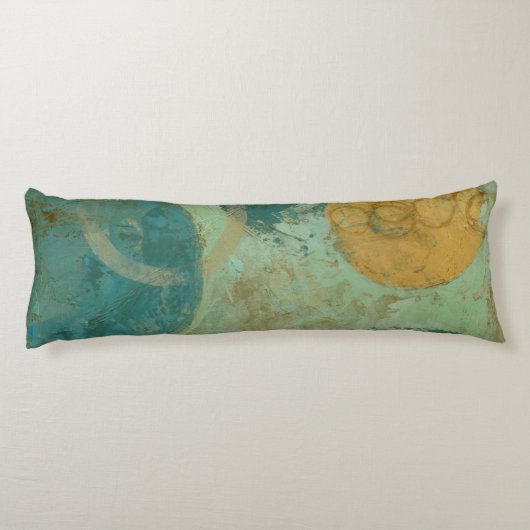 青と黄色の円 ボディピロー (裏面)