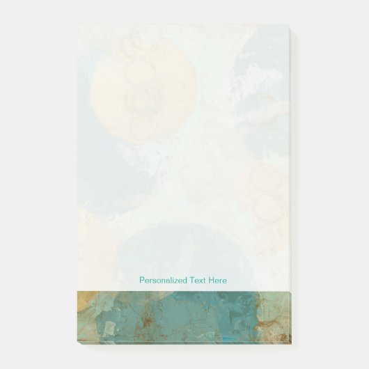 青と黄色の円 ポストイット (正面)