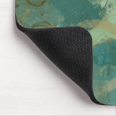 青と黄色の円 マウスパッド (コーナー)