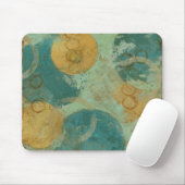 青と黄色の円 マウスパッド (マウス)