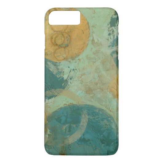 青と黄色の円 Case-Mate iPhoneケース (裏面)