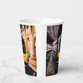 青と黄色の列車（ニューヨーク） 紙コップ (左)