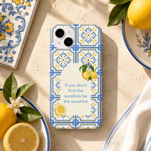 青と黄色の地中海柄iPhoneケース Case-Mate iPhoneケース