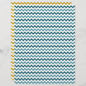 青と黄色の山形の両側紙 (正面/裏面)