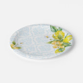 青と黄色の彼女は彼女の主なスクイーズ歓迎を見つけた ペーパープレート (アングル)