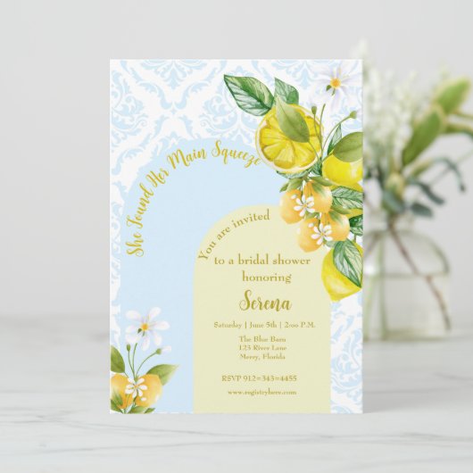 青と黄色の彼女は彼女の主な絞りを見つけた 招待状 (スタンド正面)