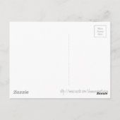 青と黄色の抽象芸術はがき ポストカード (裏面)