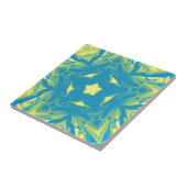 青と黄色の星 タイル (側面)