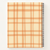 青と黄色の水色の抽象芸術 パーソナライズされた ノートブック (裏面)