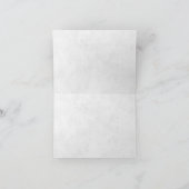 青と黄色の水色結婚フローラの感謝していy サンキューカード (内部)