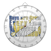 青と黄色の水辺バレーボール ダーツボード (正面)