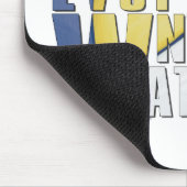 青と黄色の水辺バレーボール マウスパッド (コーナー)