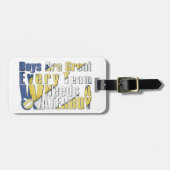 青と黄色の水辺バレーボール ラゲッジタグ (正面横)