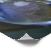 青と黄色の泡 ポスター (角)