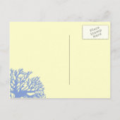 青と黄色の熱帯魚の保存日 案内ポストカード (裏面)