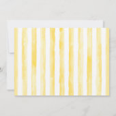 青と黄色の男の子象のベビーシャワー招待状 招待状 (裏面)