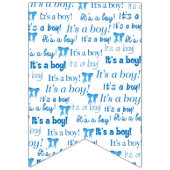 青と黄色の男の赤ちゃんのバンティングフラグ バンティングフラッグ (第2の旗)