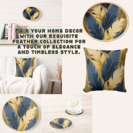 青と黄色の羽砂岩コースター コースター