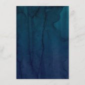 青と黄色の花結婚の情報 エンクロージャーカード (裏面)