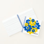 青と黄色の花 ノートブック (内部)