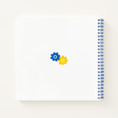 青と黄色の花 ノートブック (裏面)