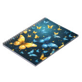 青と黄色の蝶飛んでいるは ノートブック (左側)