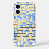 青と黄色の迷路 Case-Mate iPhoneケース (裏面)