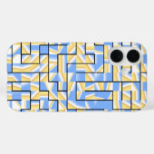 青と黄色の迷路 Case-Mate iPhoneケース (裏面 (横))