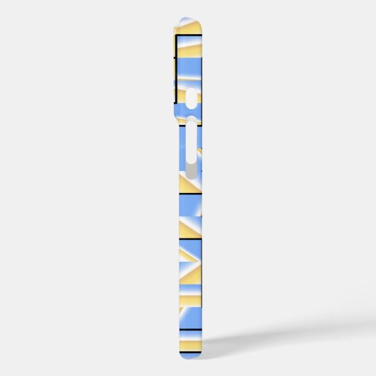 青と黄色の迷路 Case-Mate iPhoneケース (裏面 / 左)