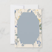 青と黄色の野の花　レスポンスカード 出欠カード (裏面)